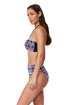 Profile by Gottex Retro Riviera Bandeau Halter Netted Crochet Bikini Top